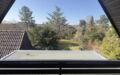 Blick in den Garten über Anbau Sonne