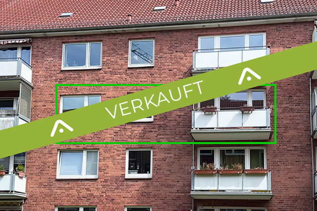 VERKAUFT. HL-St. Jürgen. Hübsche, renovierte 2 Zi Wohnung, mit Balkon