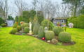 Bunglow-Sternensiedlung-Garten-Buchsbaumbeet